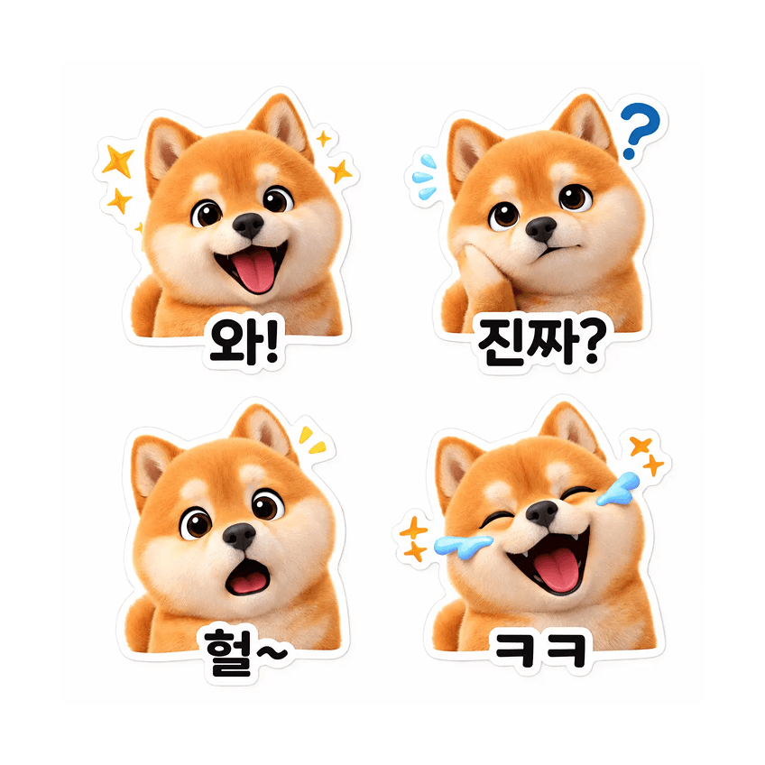 3D 애니 스티커