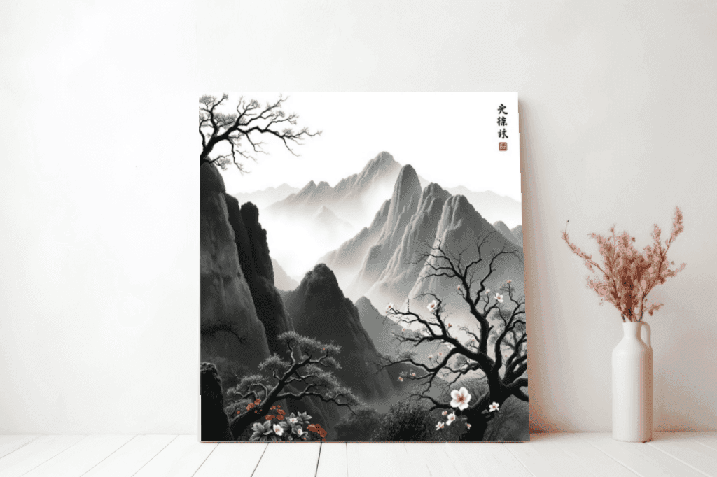 산수화 캔버스액자(30cm)