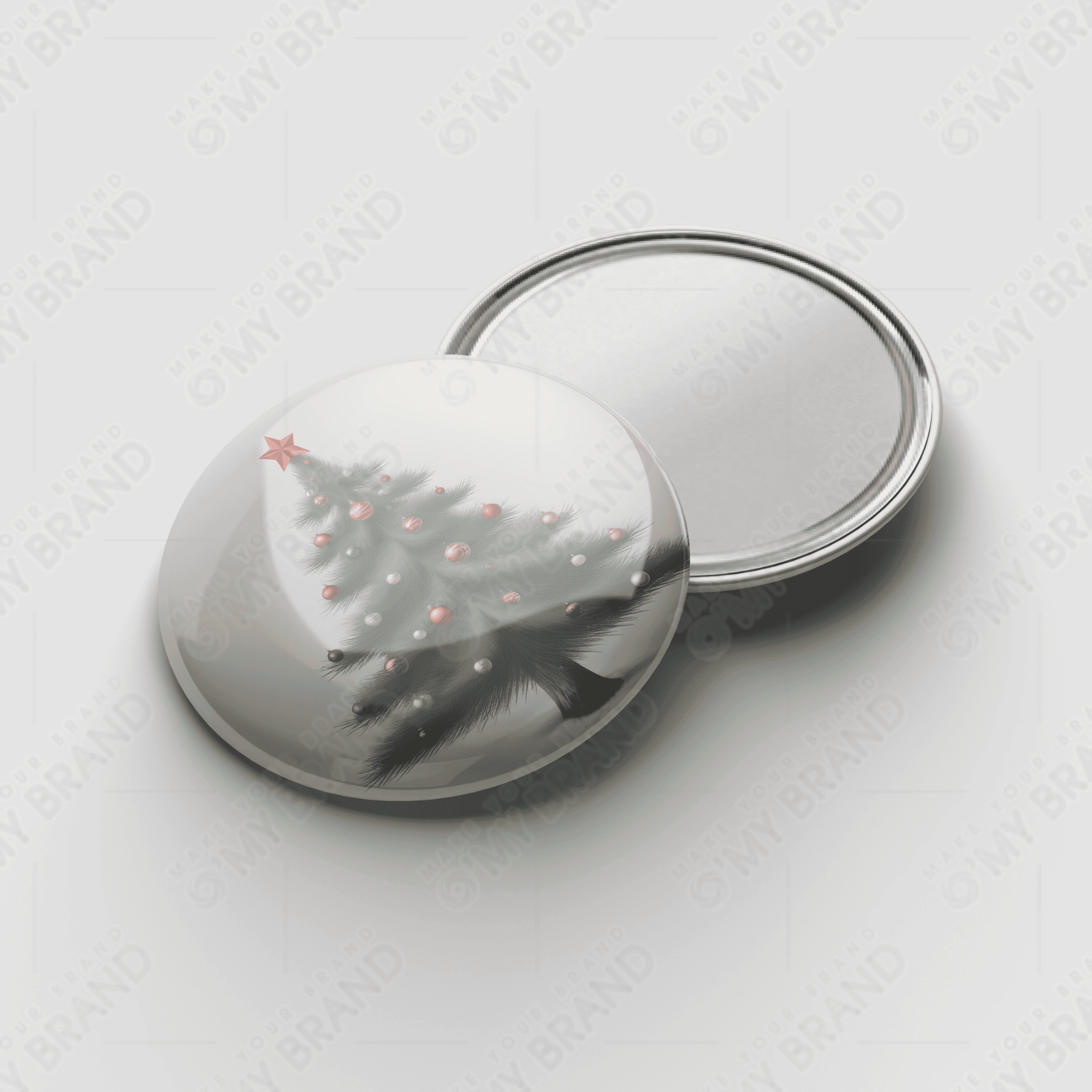 2+2 일러스트 트리 손거울