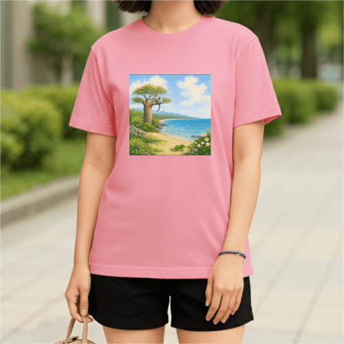 마다가스카르의 휴식 20수 라운드 반팔티