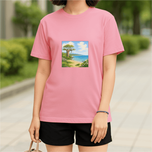 마다가스카르의 휴식 20수 라운드 반팔티